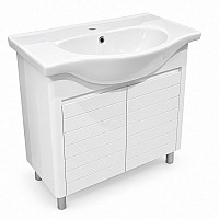  Долен шкаф с мивка Виста 80см на крачета бял – Pars Ceramica 11.14.40.0239